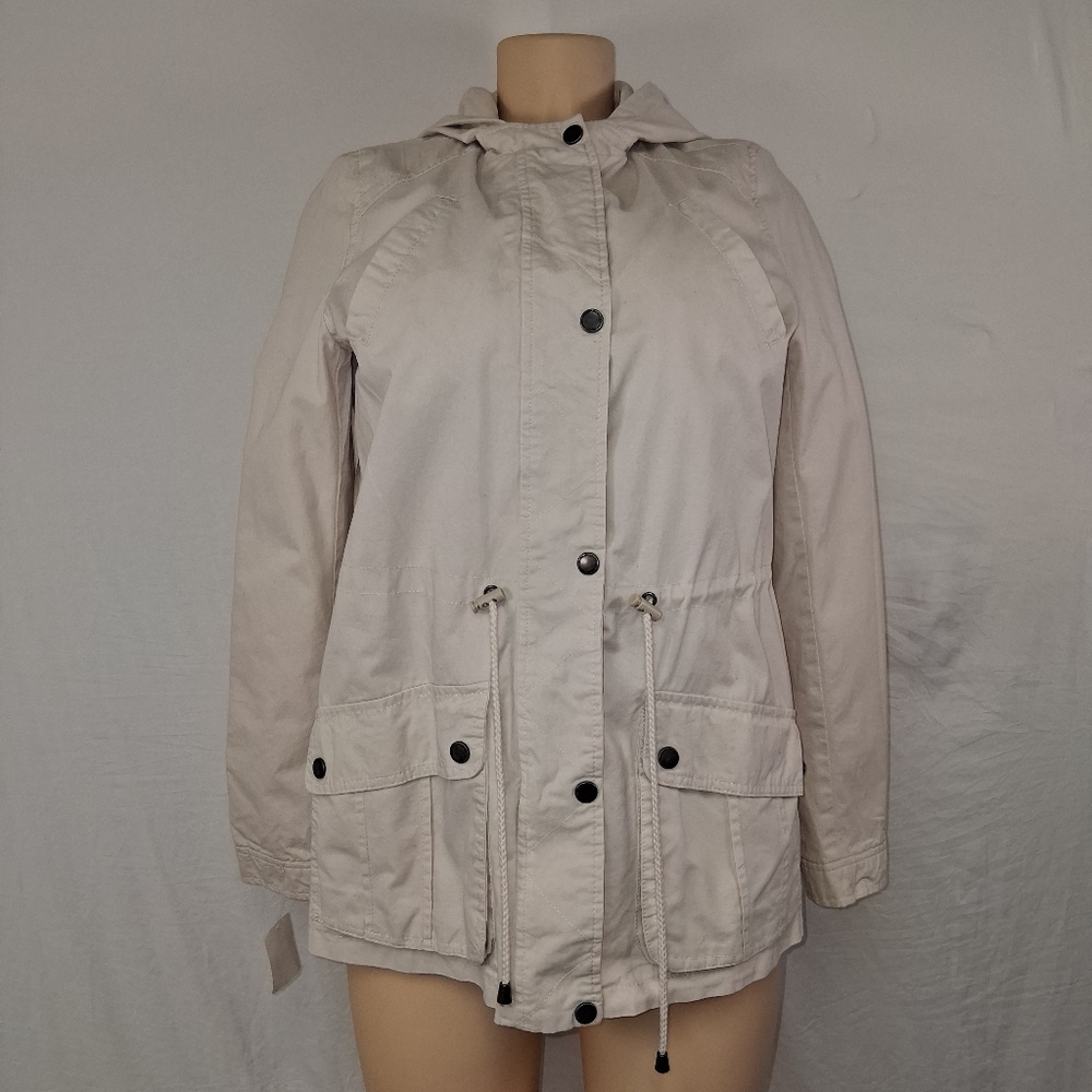 Joujou Stylish Cream Utility Jacket for Women size M - Picture 14 of 16